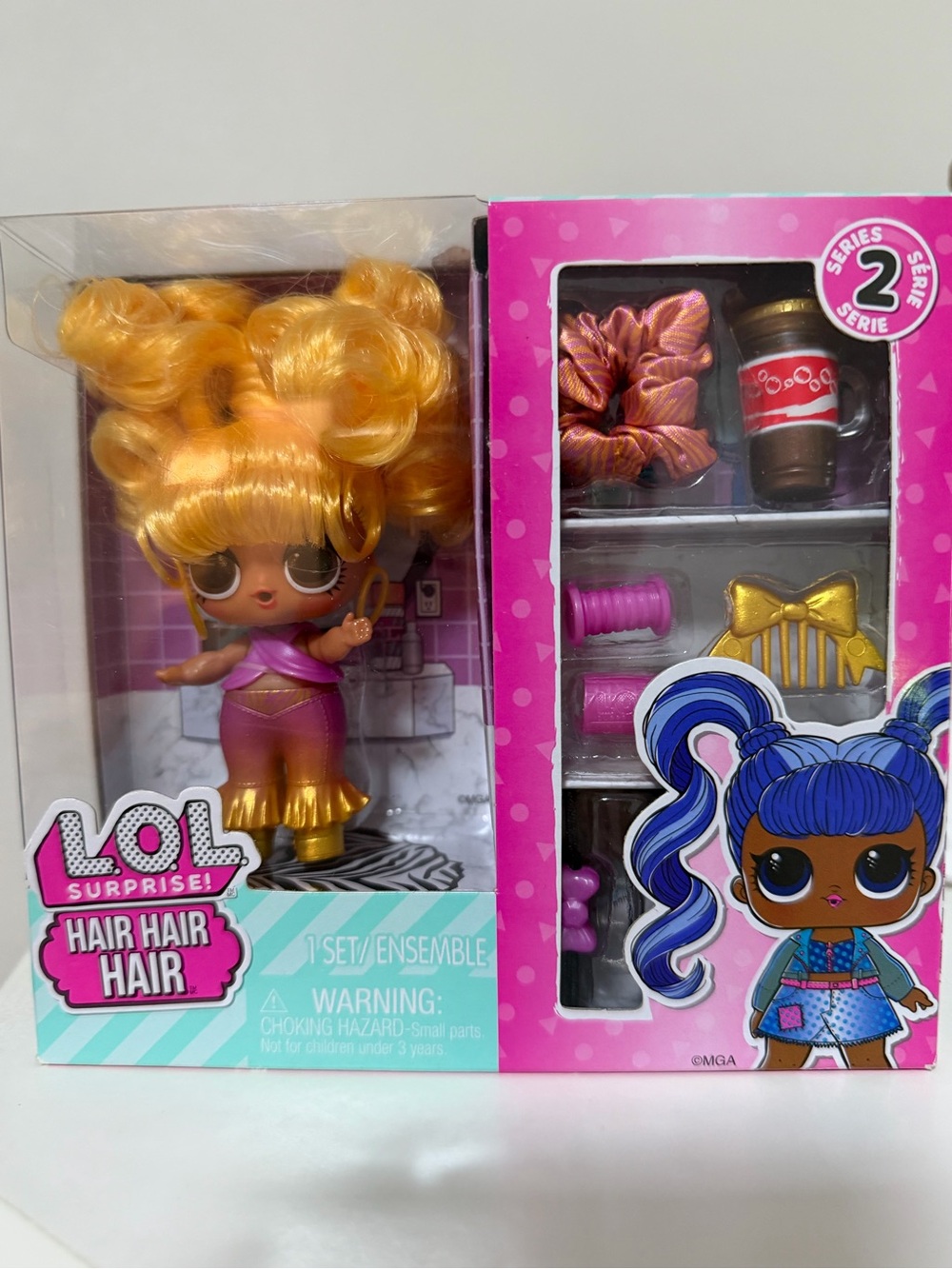 L.O.L. Surprise! Gold-Haired Doll with Pink Accessory Set